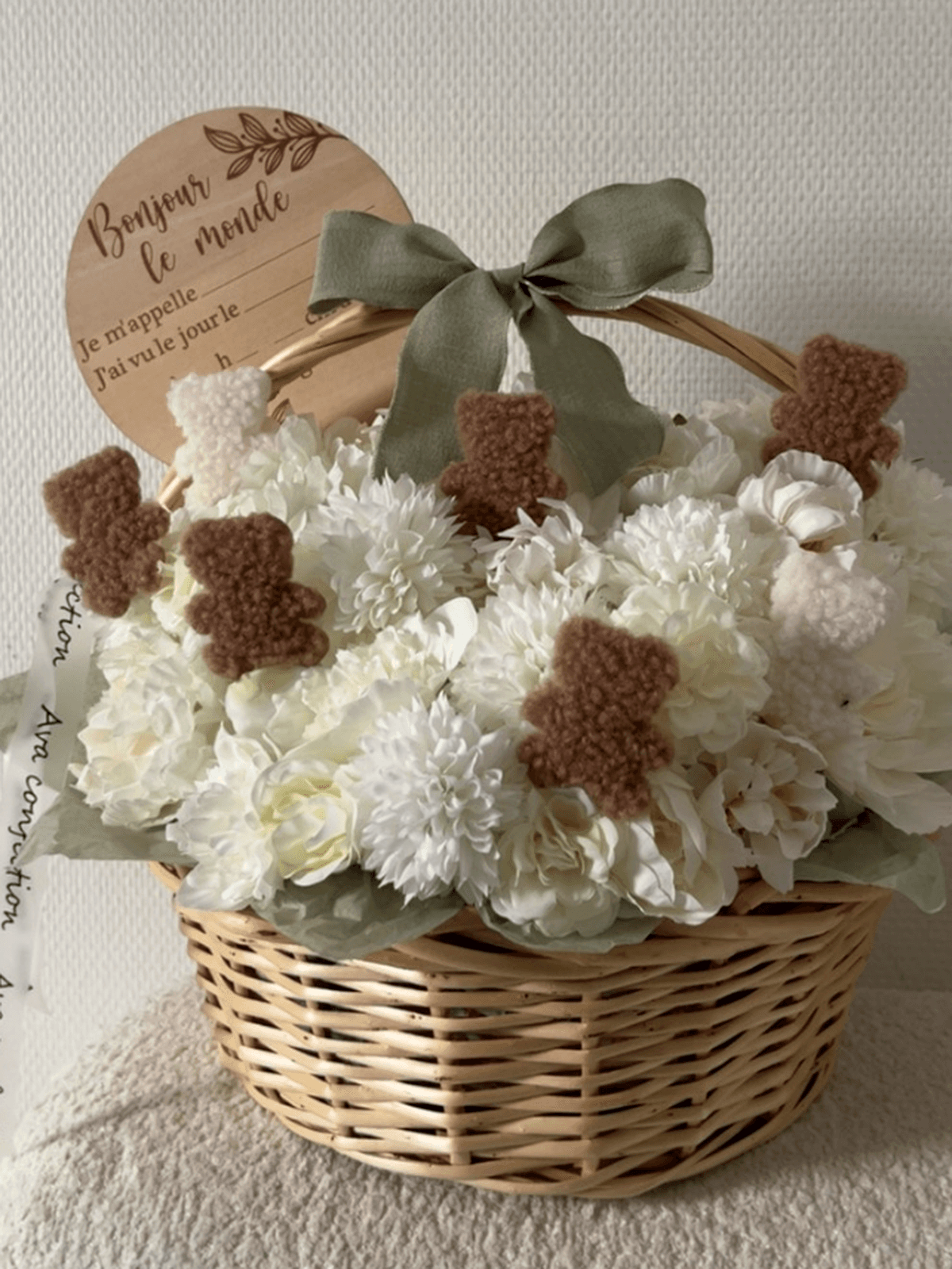 Mon Petit Ourson — Fleurs artificielles · Cadeau de naissance